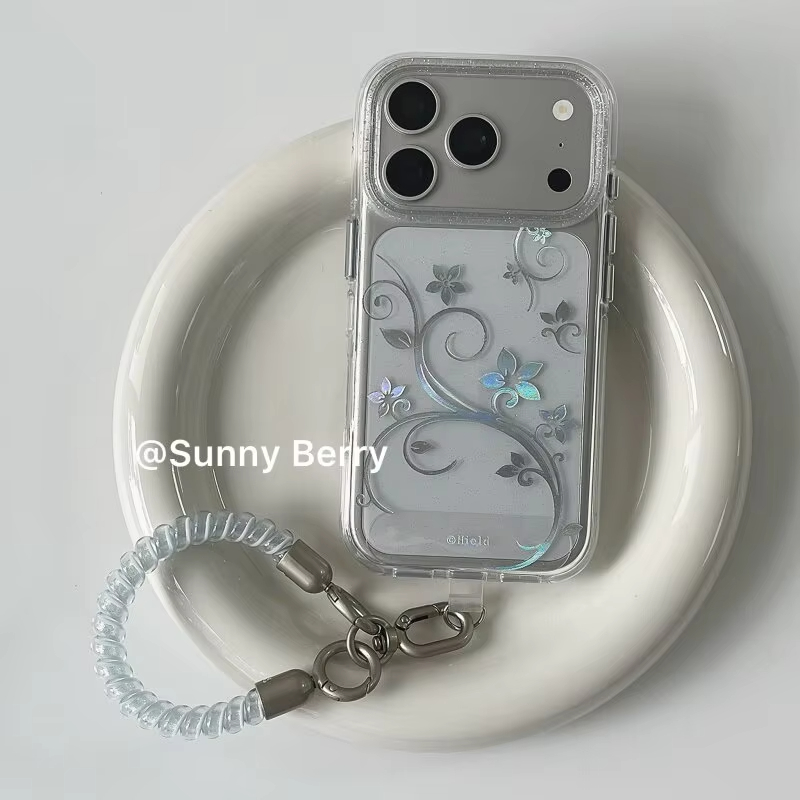 Phone Cases Y2K - Fashion Simple Flower Vine Y2K Glitter
