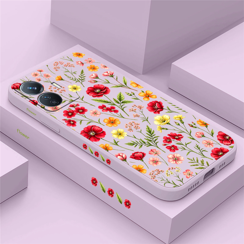 Vivo Y28 - Colorful Flower Phone Case For Vivo