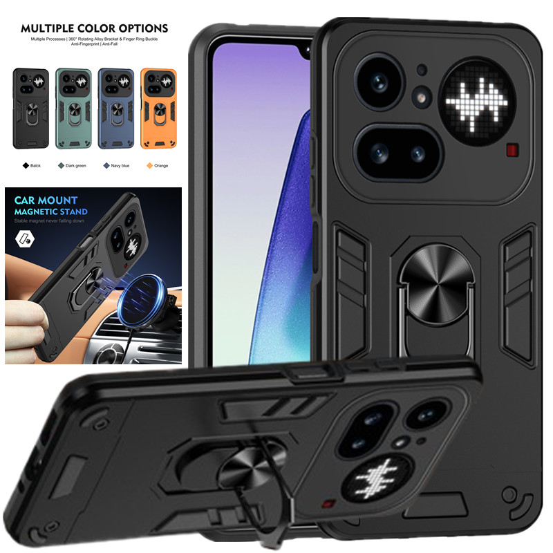 Military Grade Case - Defender Military Grade Magnetic Ring Stand