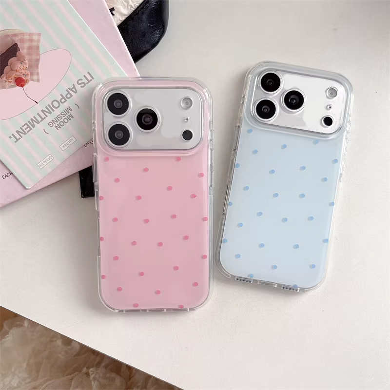 Phone Cases Cool Girl - Korean Ins Girl Simple Blue Pink