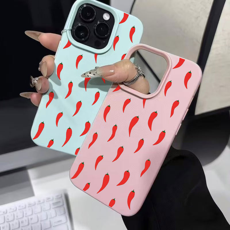 Red Pepper Printed Phone Case  - Phone Cases Red recension och pris