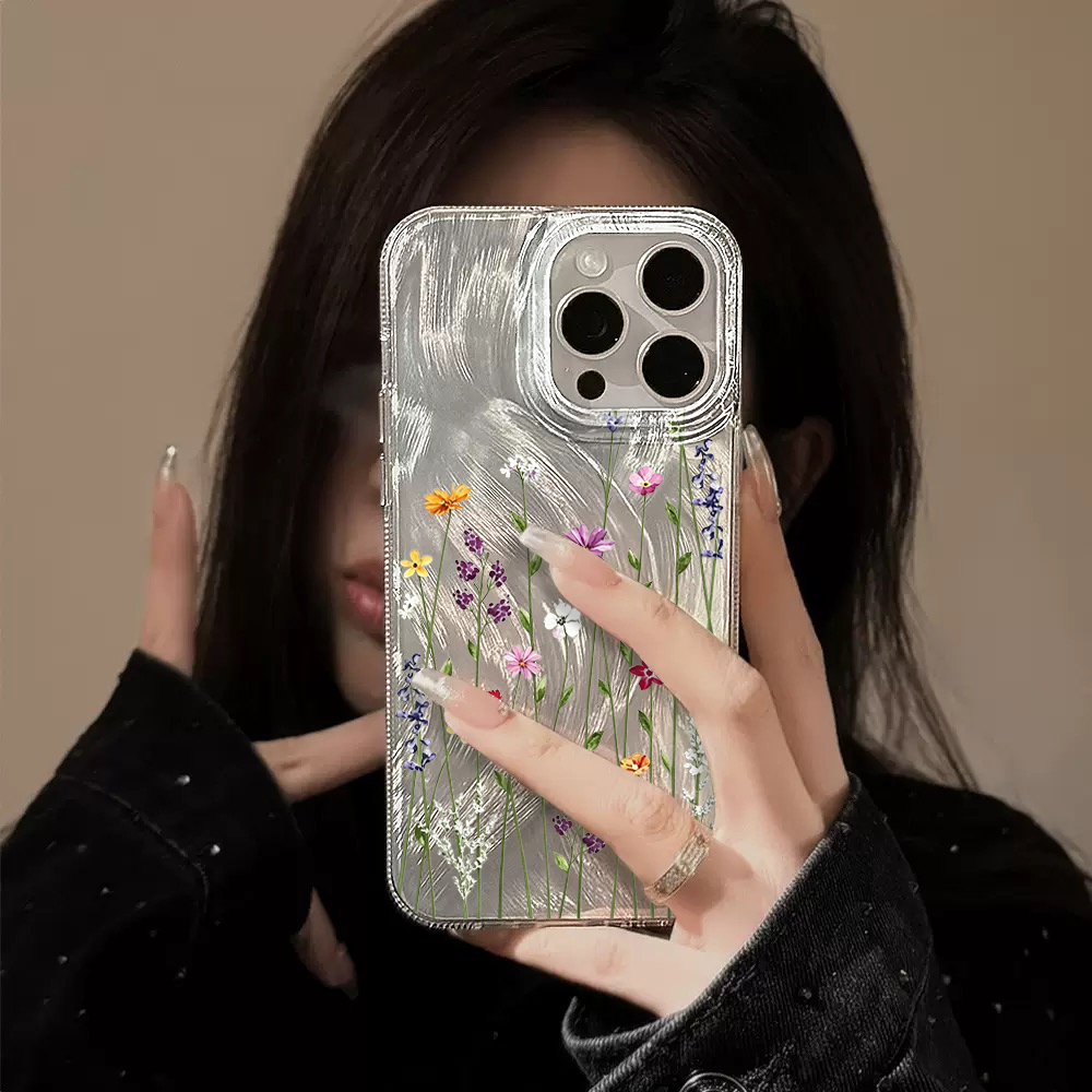 Clear Wildflower Feather Textu - Phone Cases Wildflower recension och pris