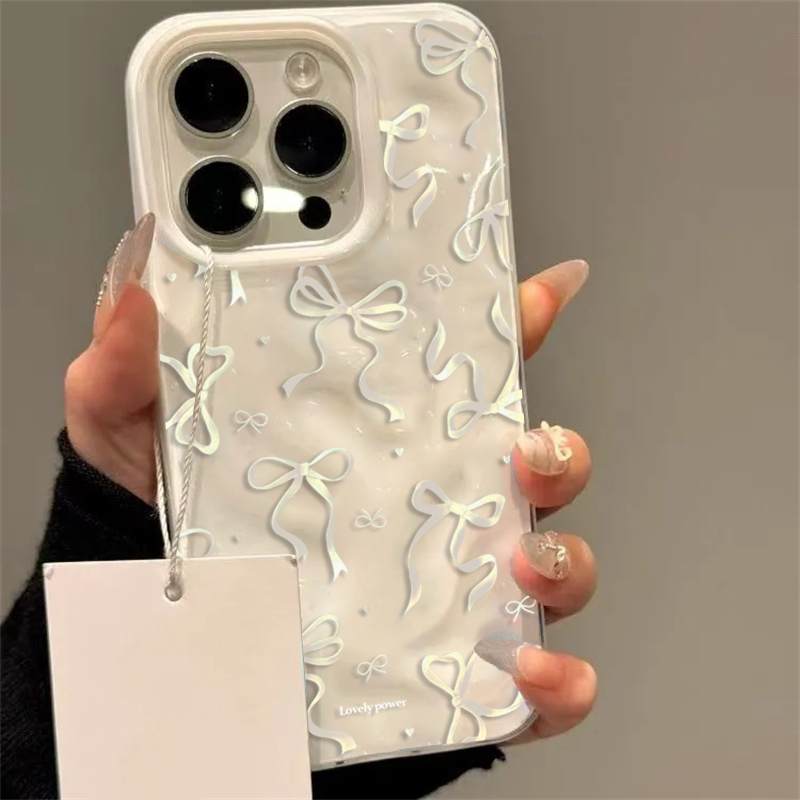 White Red Bow Pattern Phone Ca - Phone Cases Red recension och pris