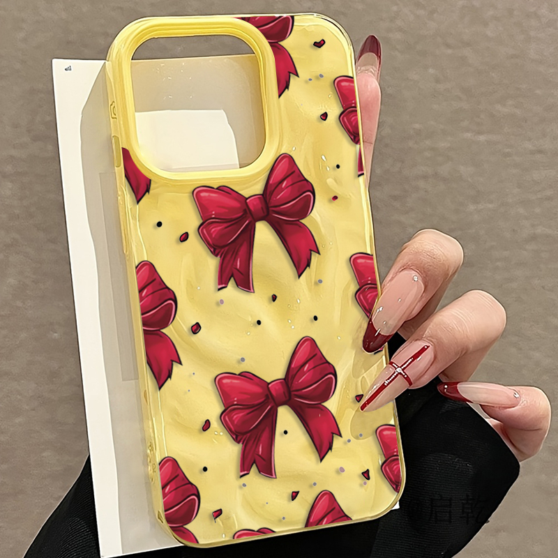 White Red Bow Pattern Phone Ca - Phone Cases Red recension och pris