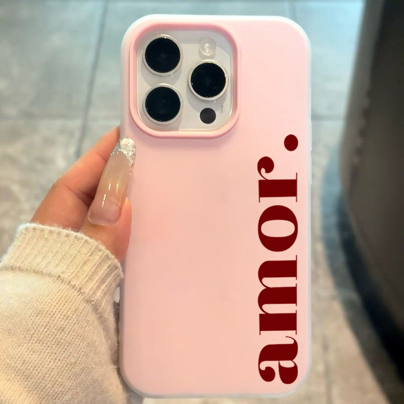 Red Amor. Letter Print Persona - Phone Cases Red recension och pris