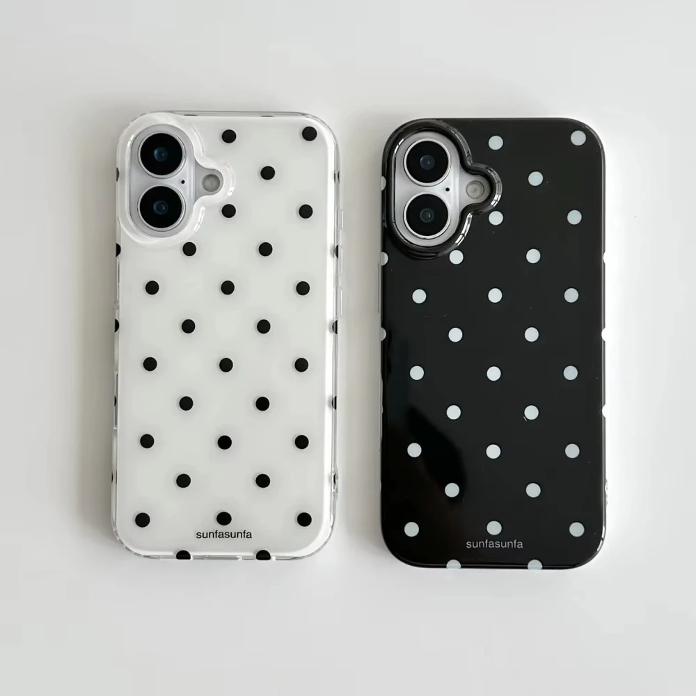 Minimalist Black and White Pol - Phone Cases Y2K recension och pris
