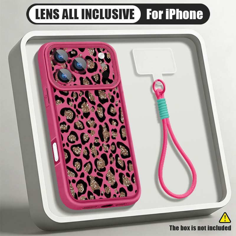 Brown Leopard Printed Lanyard  - Phone Cases Brown recension och pris
