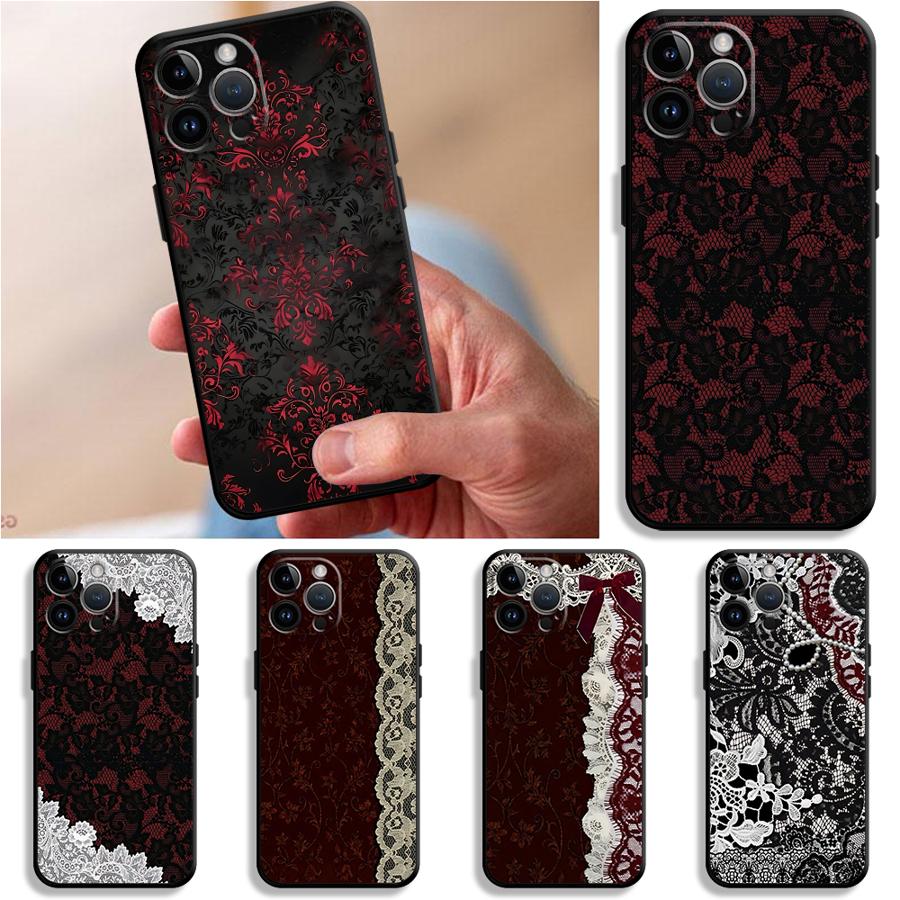 Black And Red Sexy Lace Phone  - Phone Cases Red recension och pris