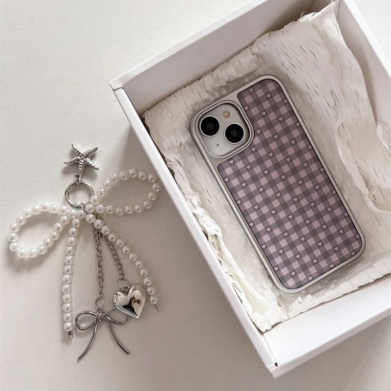 Pink Purple Heart-Shaped Check - Phone Cases Cool Girl recension och pris