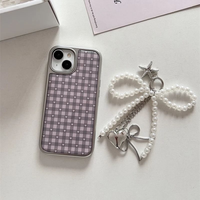 Pink Purple Heart-Shaped Check - Phone Cases Cool Girl recension och pris