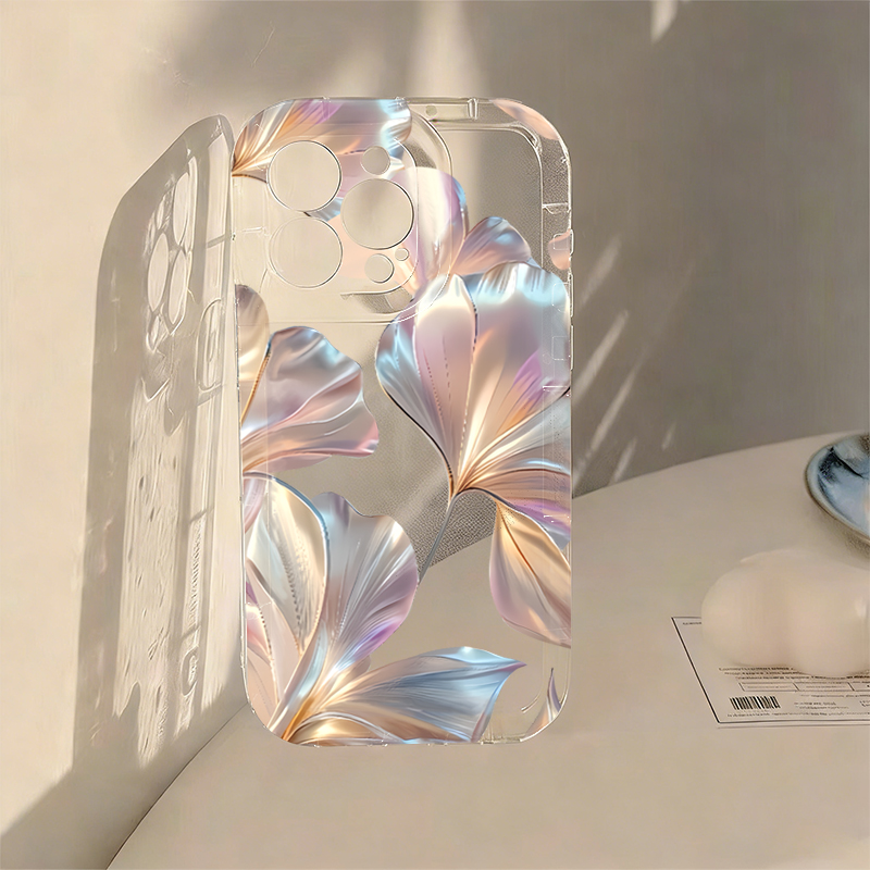 Colorful Metallic Ginkgo Print - Phone Cases Red recension och pris