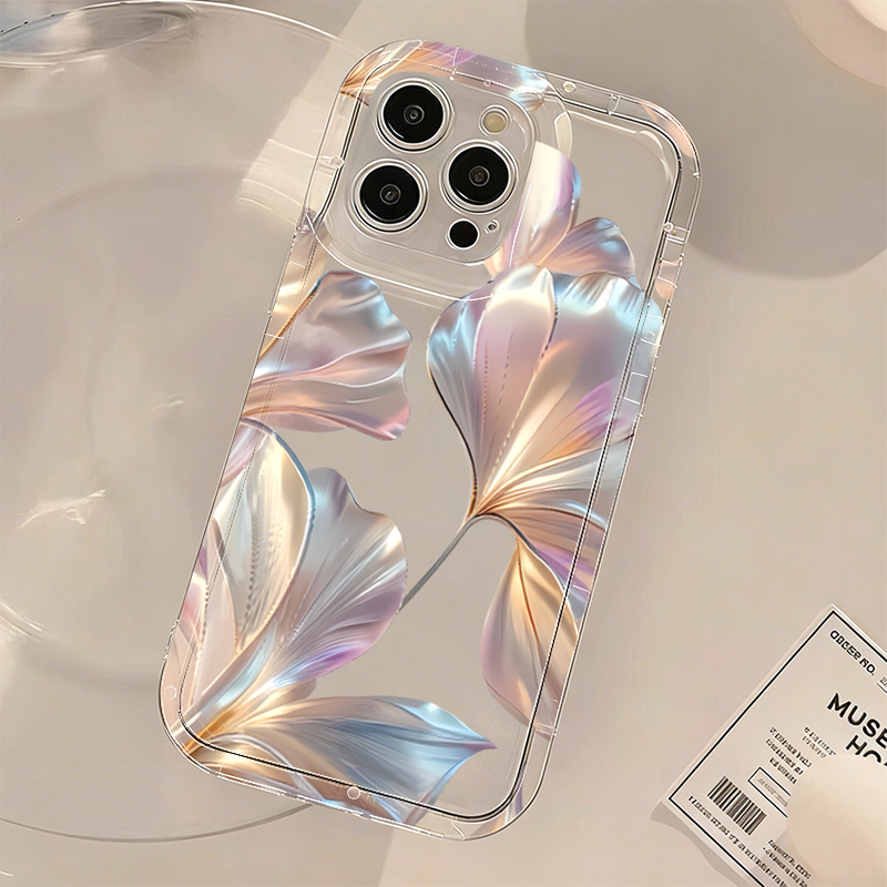 Colorful Metallic Ginkgo Print - Phone Cases Red recension och pris