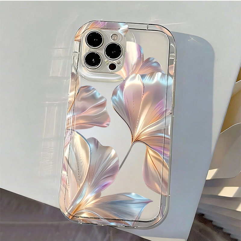 Colorful Metallic Ginkgo Print - Phone Cases Red recension och pris