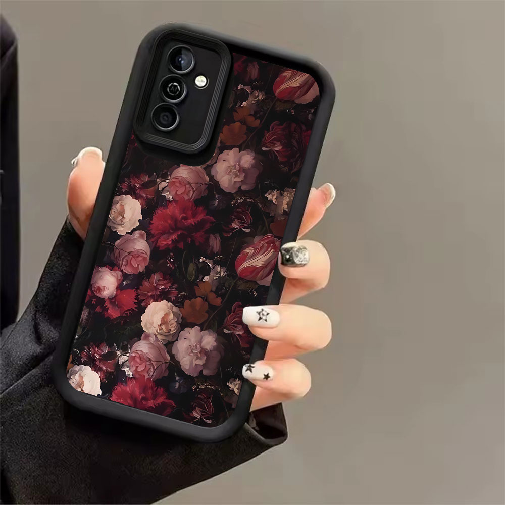 Wine Red Rose Pattern Phone Ca - Phone Cases Red recension och pris