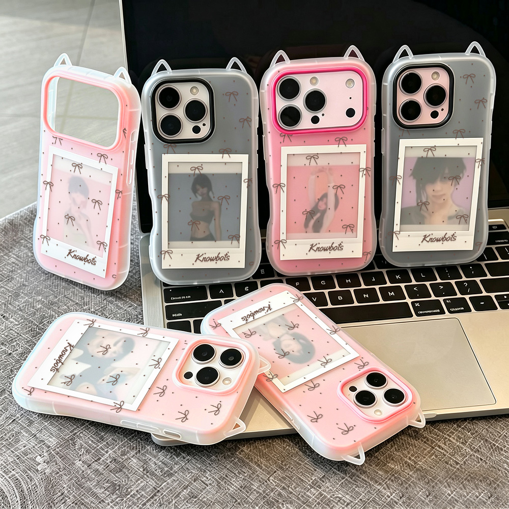 Brown Bow 3D Cat Ears Phone Ca - Phone Cases Brown recension och pris