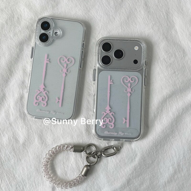 Korean Ins Y2K Pink Keys Shini - Phone Cases Y2K recension och pris