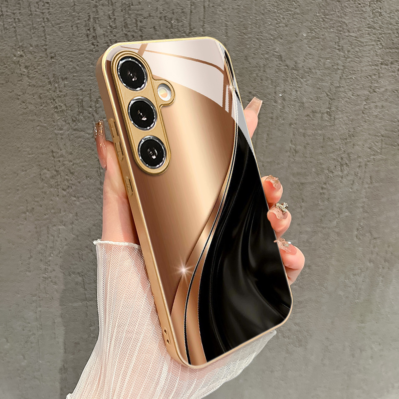 Brown-black elegant satin curv - Phone Cases Brown recension och pris