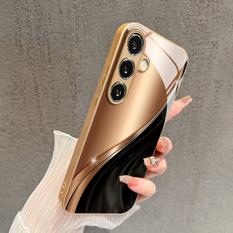 Brown-black elegant satin curv - Phone Cases Brown recension och pris