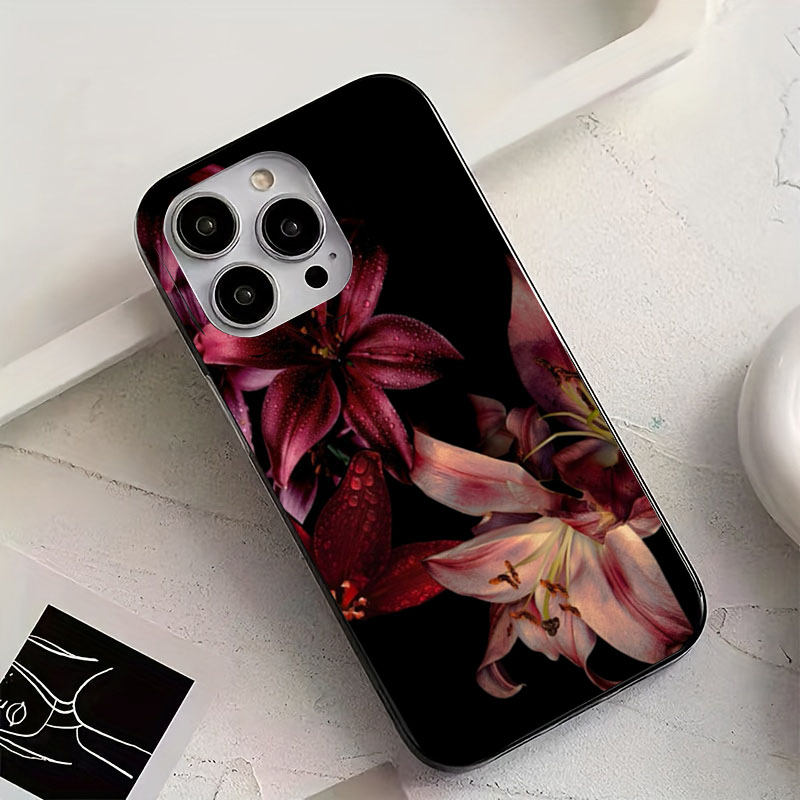 Elegant Red Lily Flower Phone  - Phone Cases Red recension och pris