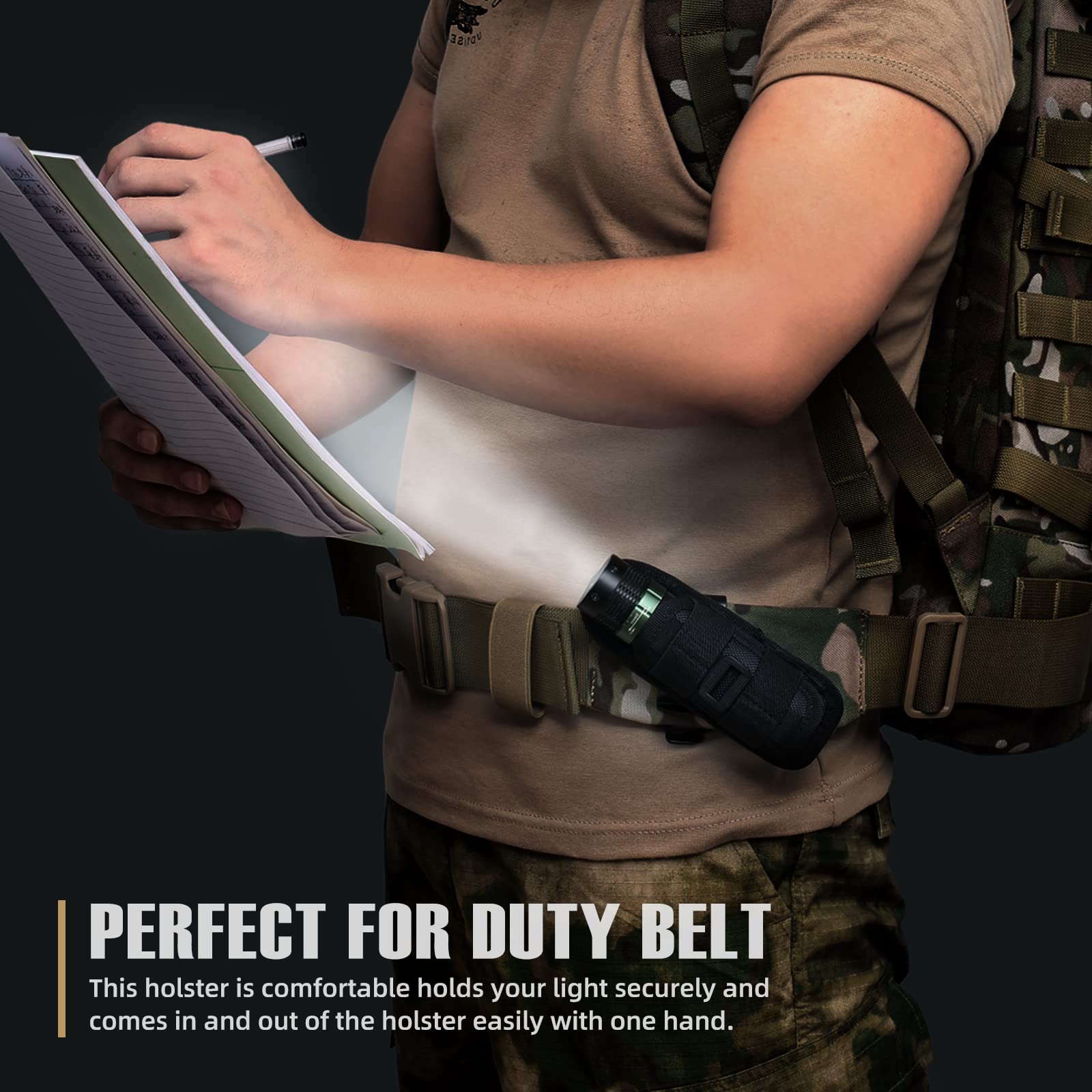 Tactical Flashlight Cover Nylo - Military Grade Case recension och pris