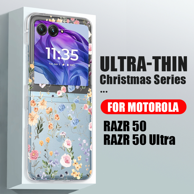 White Flowers Pattern Phone Ca - Phone Cases Motorola recension och pris