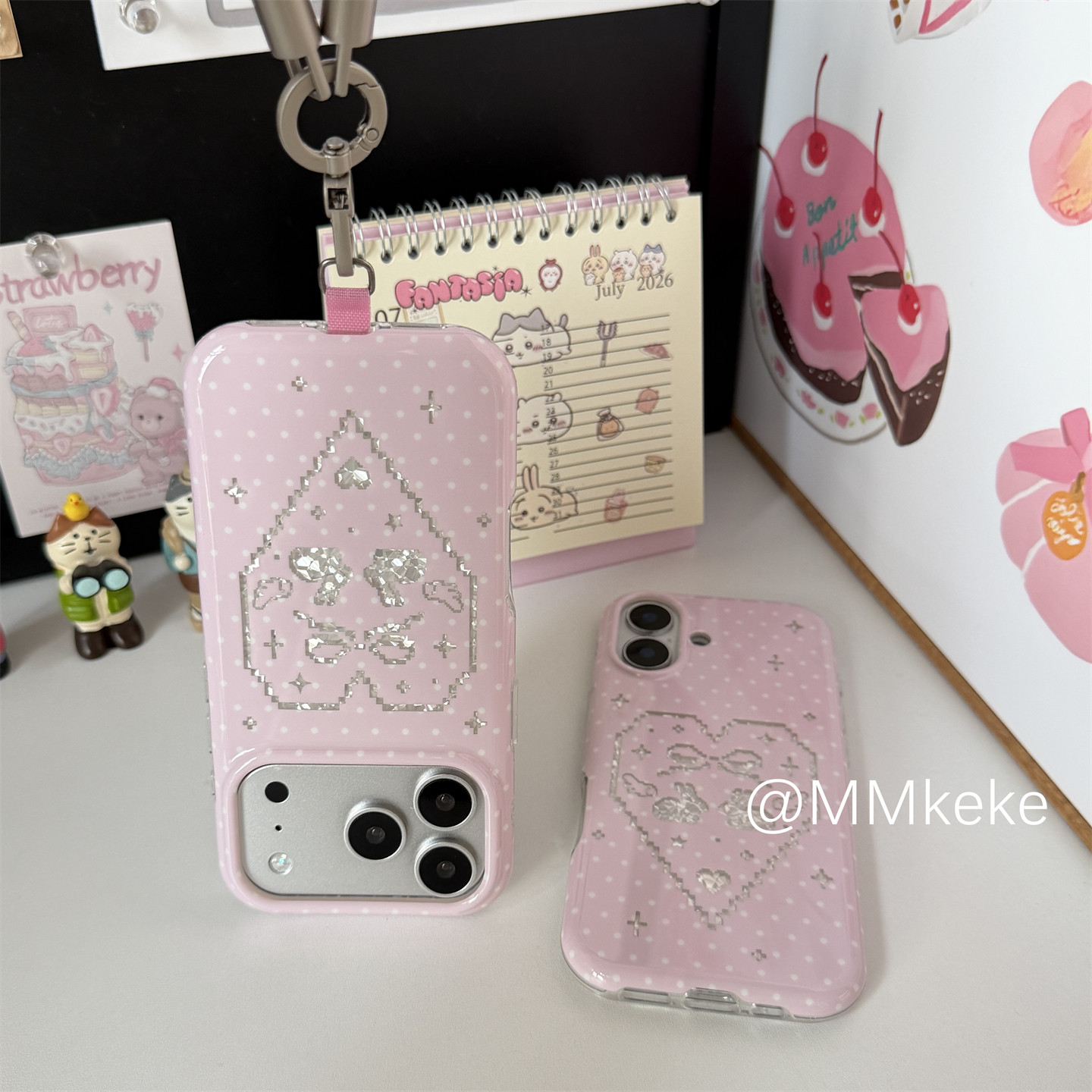 Korean Ins Pink Sweet Girl Rab - Phone Cases Cool Girl recension och pris