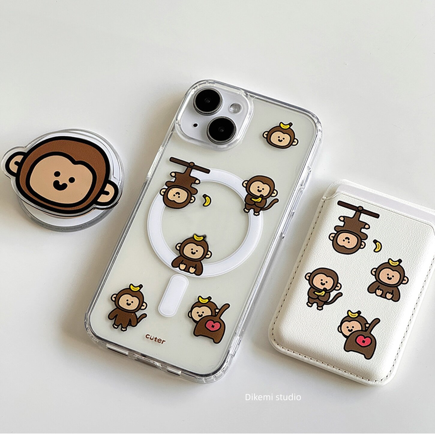 Brown Banana Baby Monkey Y2K I - Phone Cases Brown recension och pris