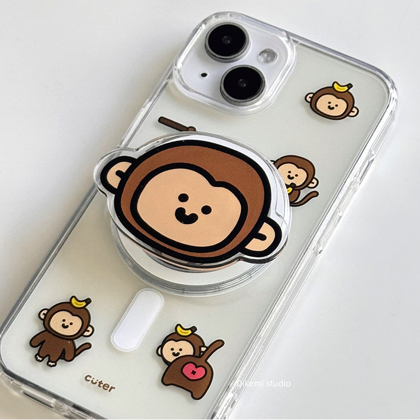 Brown Banana Baby Monkey Y2K I - Phone Cases Brown recension och pris