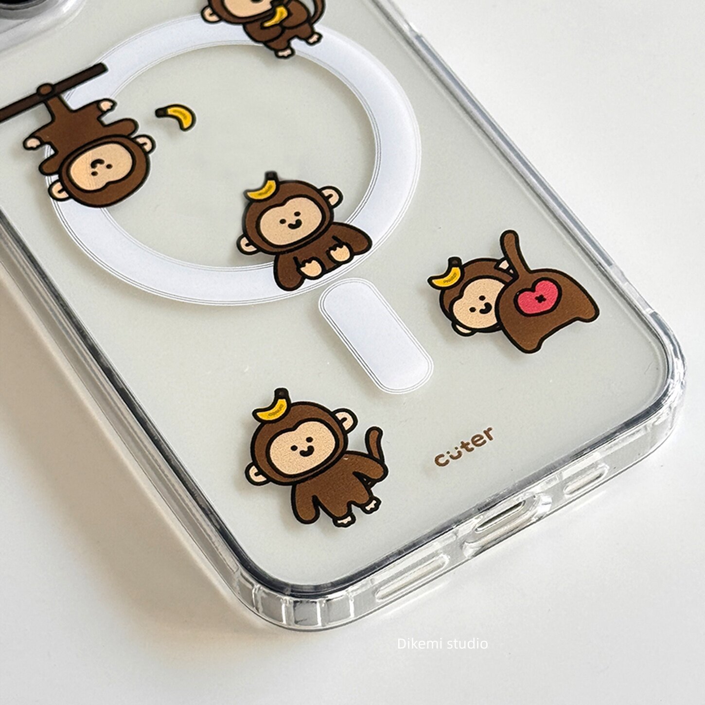 Brown Banana Baby Monkey Y2K I - Phone Cases Brown recension och pris