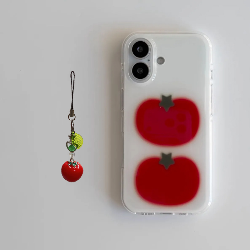 Korean Ins Two Ted Tomato Cart - Phone Cases Y2K recension och pris