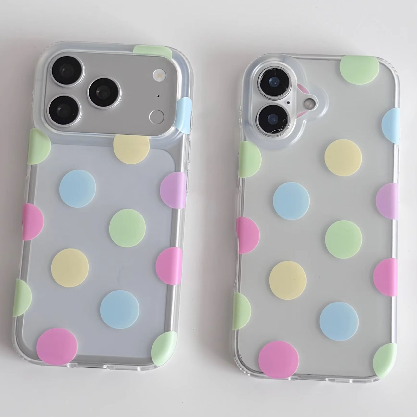 Korea Ins Colorful Polka Dots  - Phone Cases Y2K recension och pris