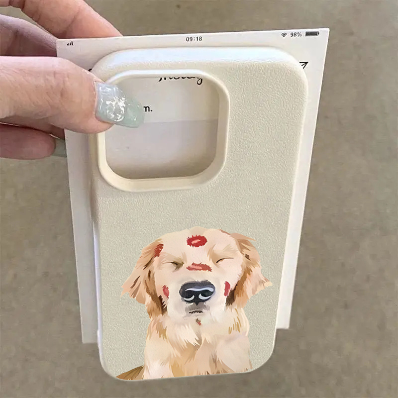 Cute Golden Retriever Red Lip  - Phone Cases Red recension och pris