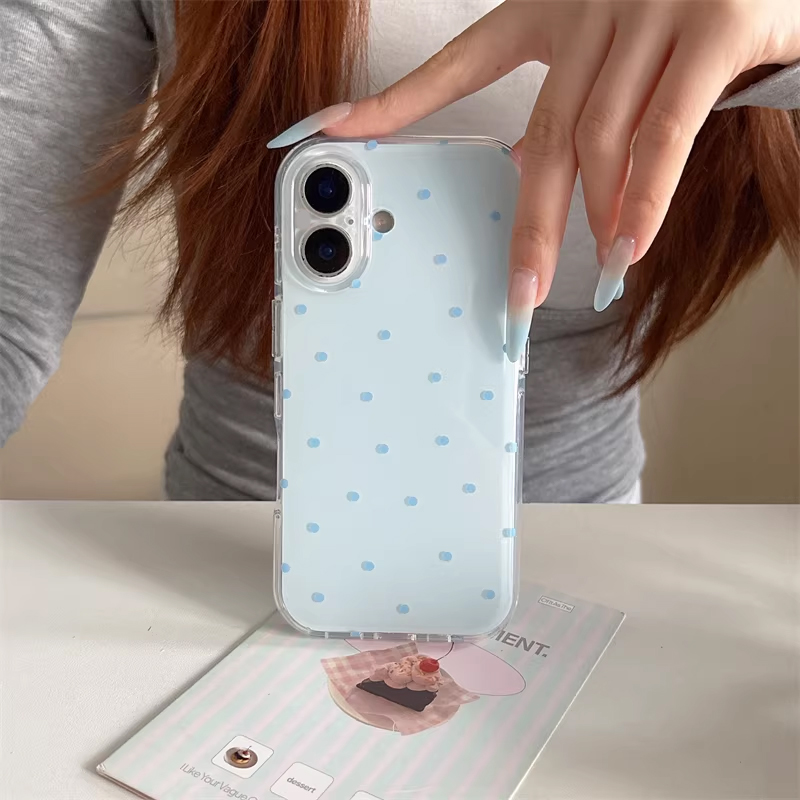 Korean Ins Girl Simple Blue Pi - Phone Cases Cool Girl recension och pris