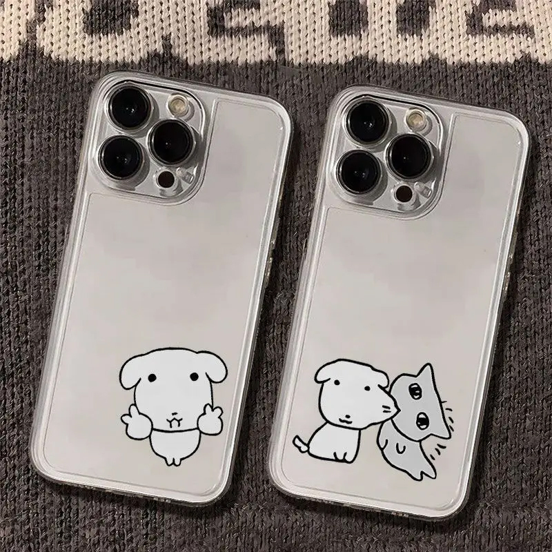 New Korean Ins Cute Puppy Cat  - Phone Cases Y2K recension och pris