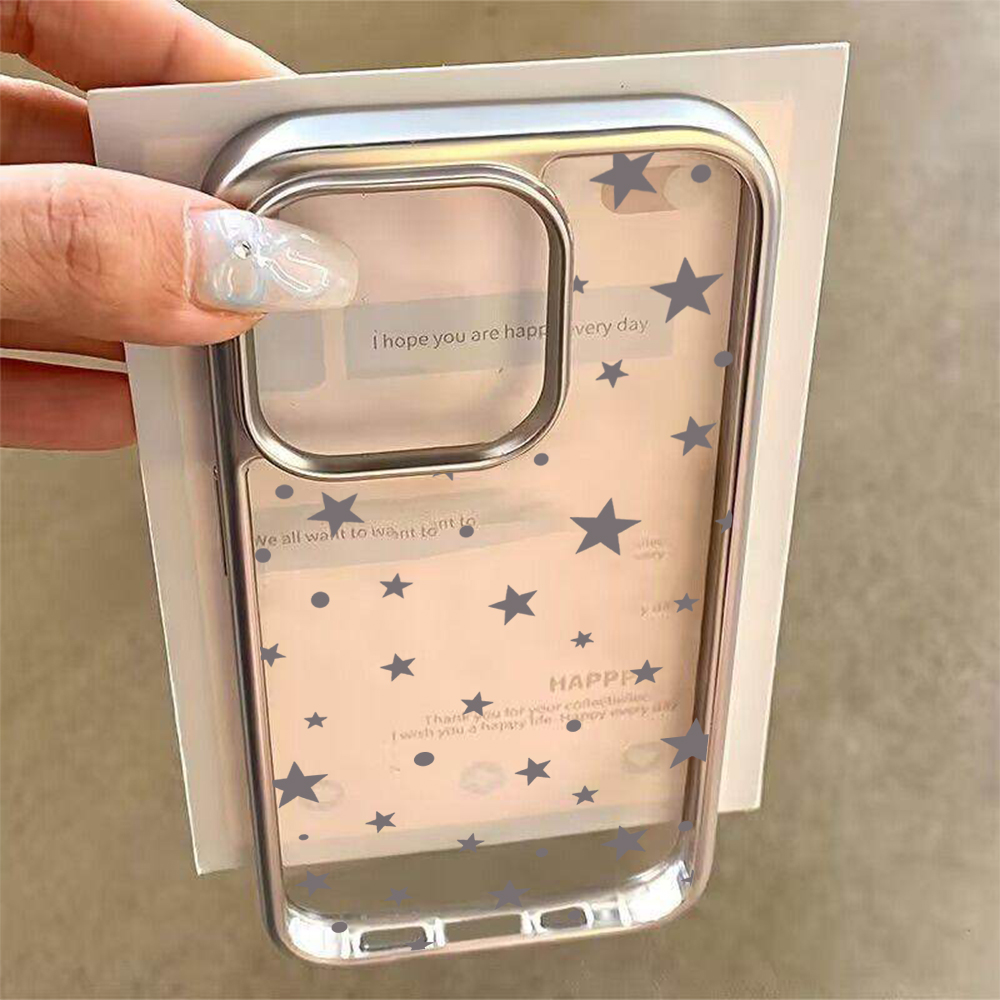 Y2K Stars Fashion Clear Cases  - Phone Cases Y2K recension och pris