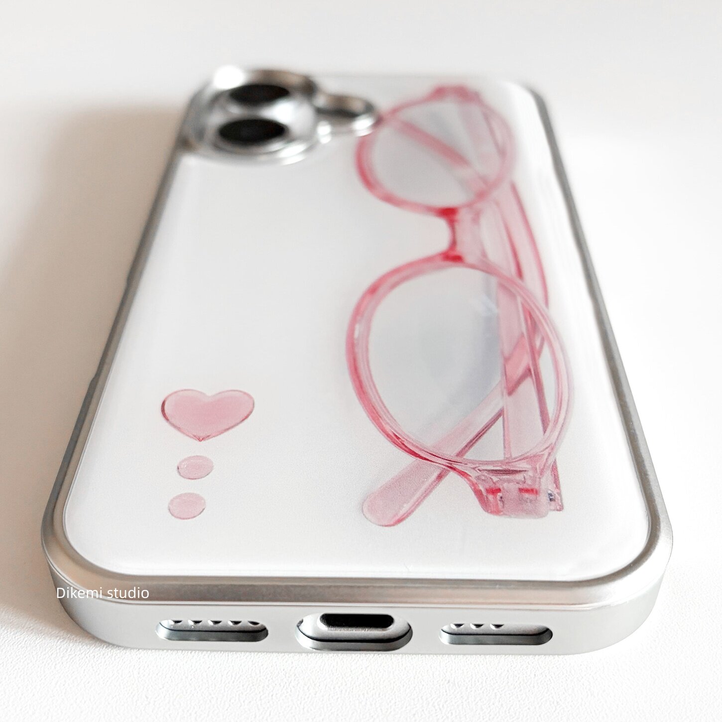 Korean ins Girl Heart Pink Gla - Phone Cases Cool Girl recension och pris