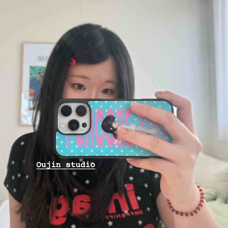 Korean Ins Polka Dots Angel Gi - Phone Cases Cool Girl recension och pris