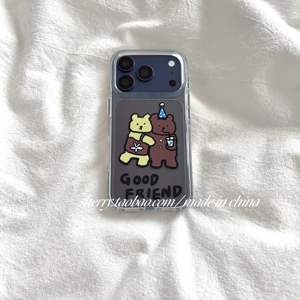 Korean Ins Cute Yellow & Brown - Phone Cases Brown recension och pris
