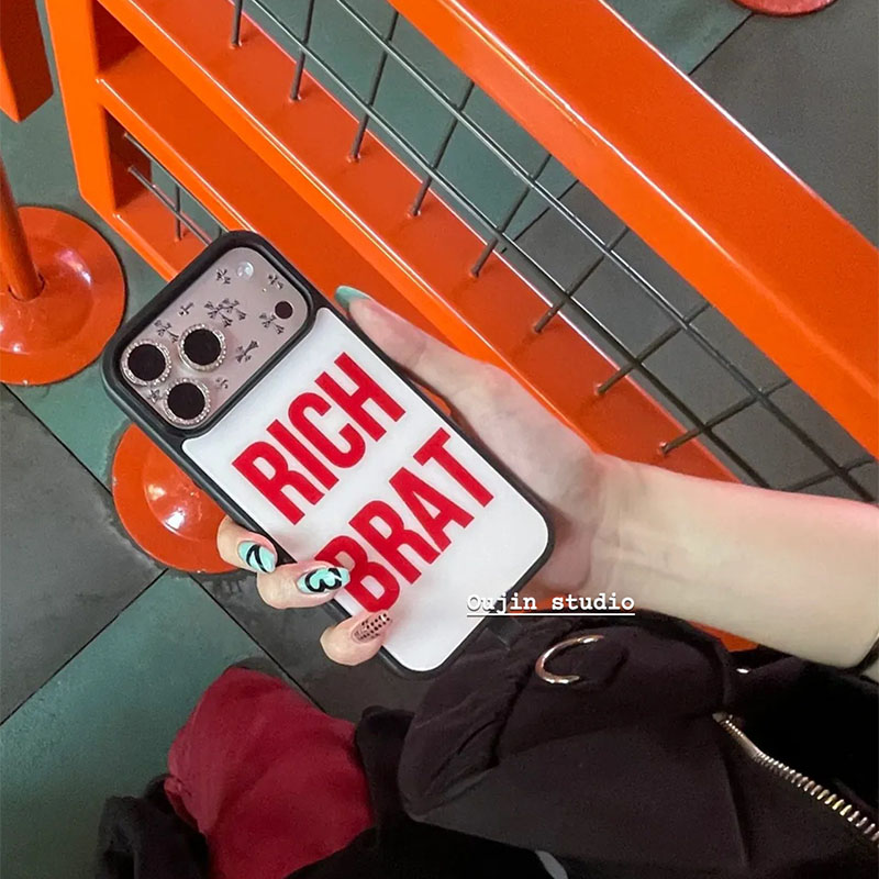 Korean Ins Fashion Cool Red Le - Phone Cases Red recension och pris