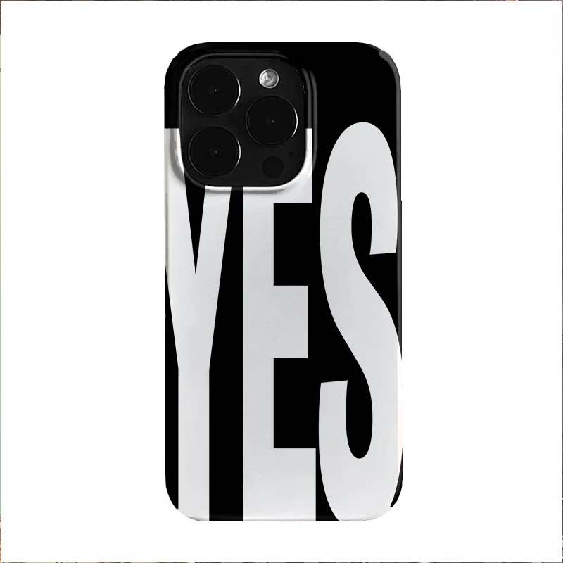 NO and YES Personalized Art Bl - Phone Cases Y2K recension och pris