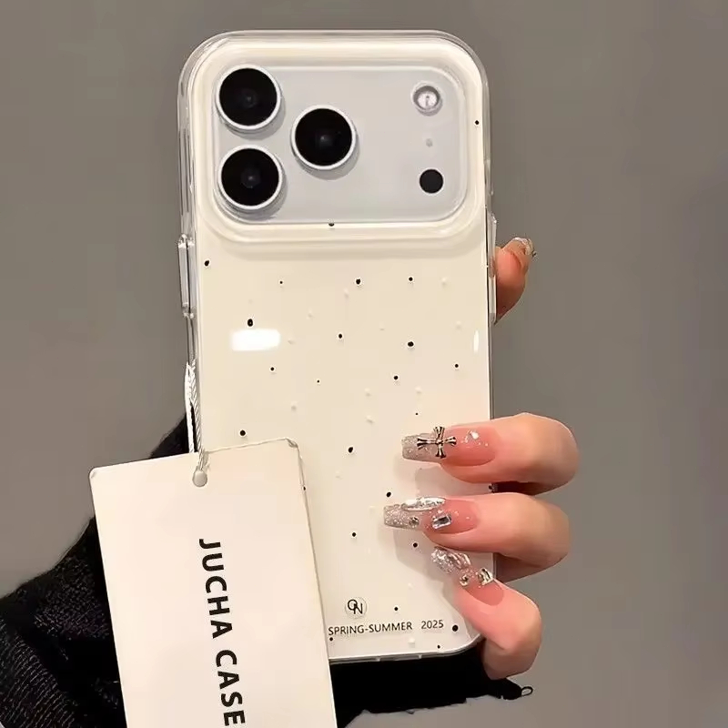 Simple Korean-Style White spla - Phone Cases Y2K recension och pris