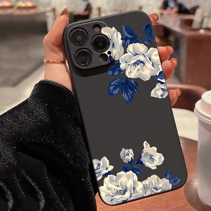 Blue and White Flower Phone Ca - Samsung Galaxy A55 recension och pris