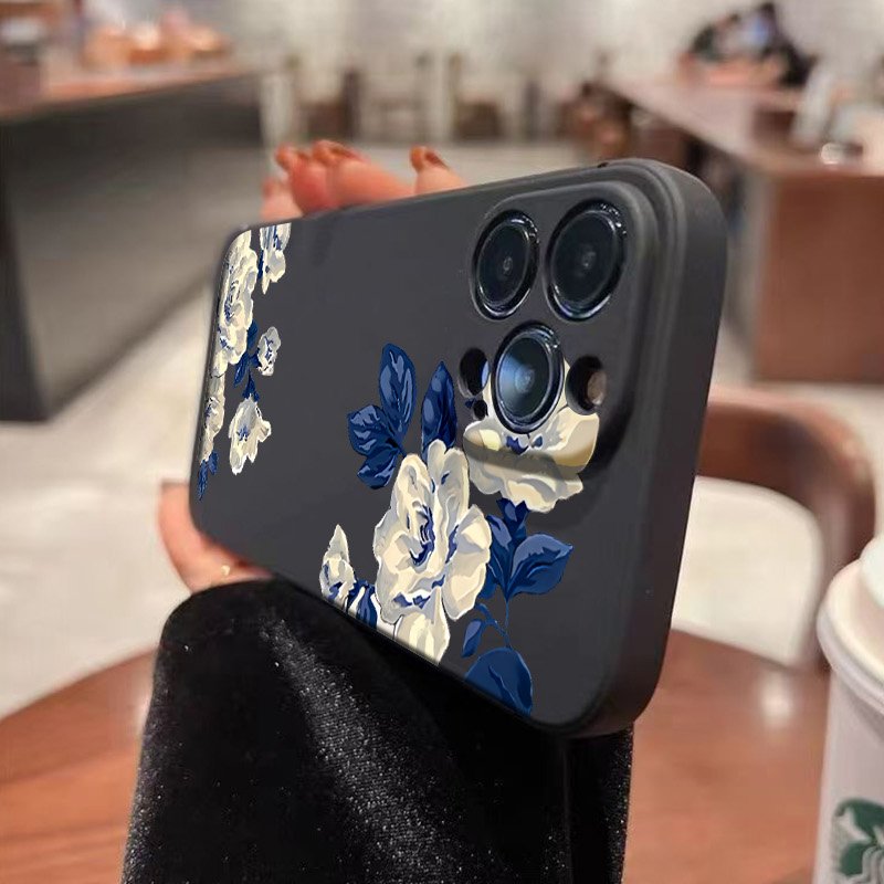 Blue and White Flower Phone Ca - Samsung Galaxy A55 recension och pris