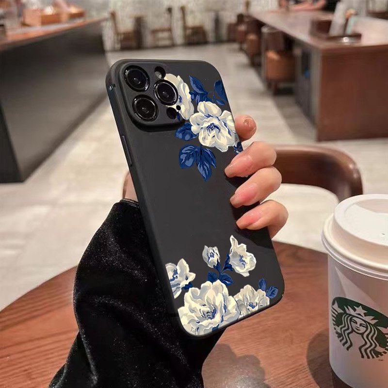 Blue and White Flower Phone Ca - Samsung Galaxy A55 recension och pris