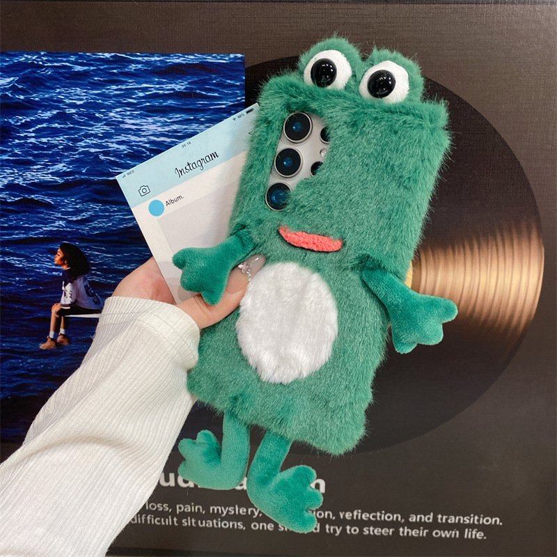 Plush Frog Phone Case, Cute Gr - Phone Cases Galaxy S26 recension och pris